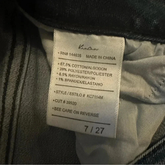 NWT Kancan Candice High Rise Super Skinny Jeans - Curvy size 7/27 - Picture 9 of 12